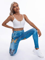 Floral Print High Waist Yoga Leggings