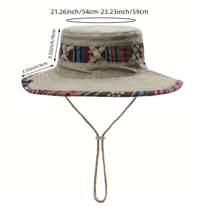 Unisex Denim Basin Hat Outdoor Sun Protection Cowboy Hat
