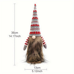Christmas Wine Bottle Cover Gnome Faceless Doll Topper Bag
