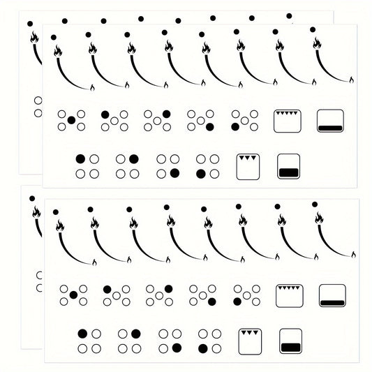 Flame Indicator Sticker Set for Stove Knob Replacement