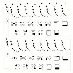 Flame Indicator Sticker Set for Stove Knob Replacement