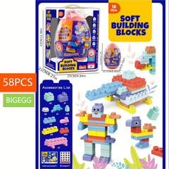 Soft Glue Building Blocks Baby Educational Toys Gift