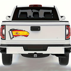 Spanish Flag Vinyl Decal for Motorcycle and Car - Suitable for All Vehicles