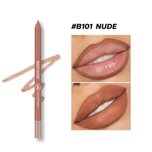 Waterproof Lip Liner Matte Pencil - Lip Plumping Cosmetics