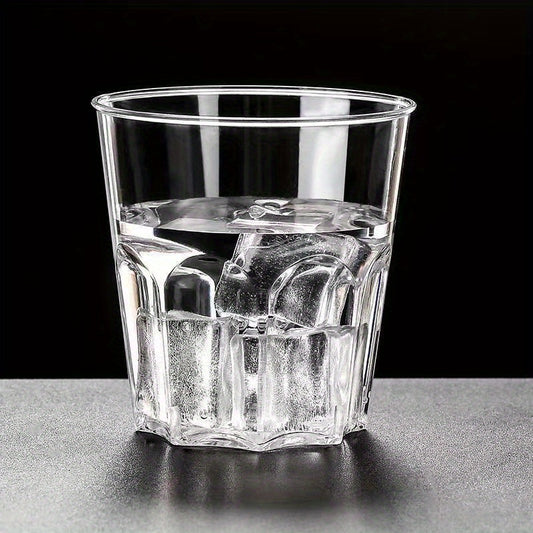100 pcs Clear Plastic Cups with Lids Great for Events and Gatherings