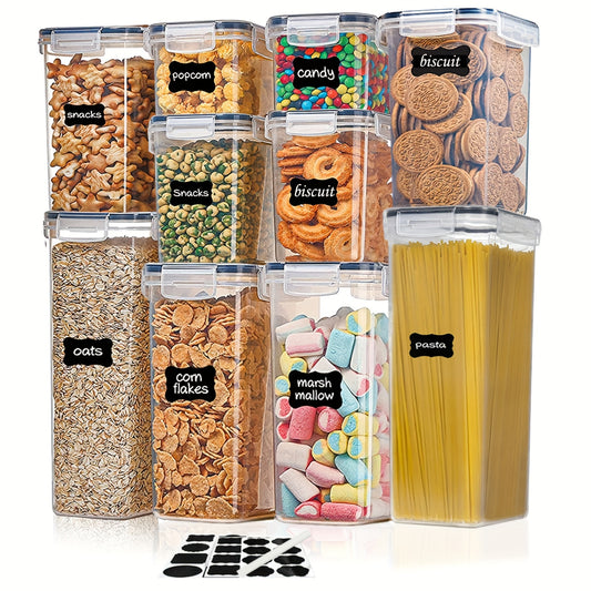 10pc Airtight Food Storage Containers BPA-Free for Pasta Flour