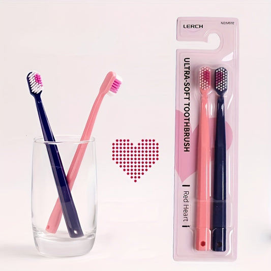Romantic Couple Toothbrush Soft Bristle Unisex Manual Toothbrush