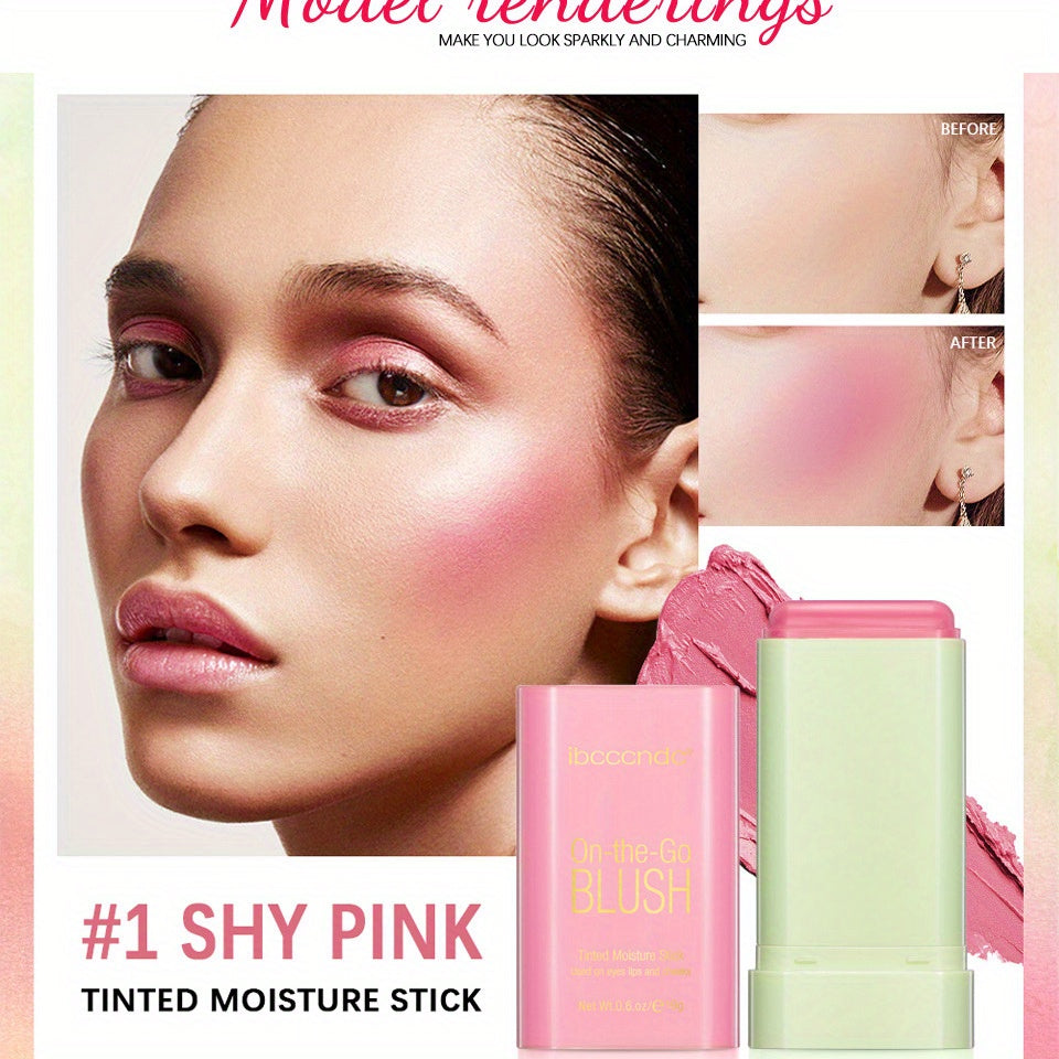 Multifunctional Blush Stick Cream - Silky Blush Rouge Red Pink