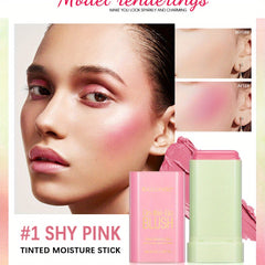 Multifunctional Blush Stick Cream - Silky Blush Rouge Red Pink