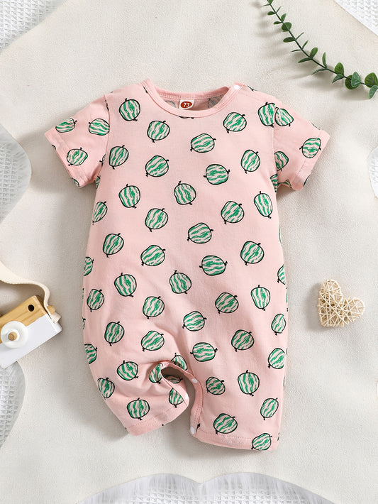 Cute Strawberry Jumpsuit for Baby Girls