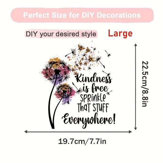 Bee Floral Nature Iron On Decal Patches Heat Transfer Stickers DIY Appliques