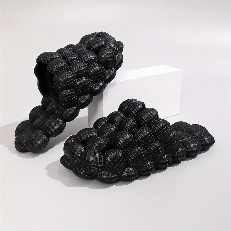 Unisex Round Toe Bubble Slippers Thick Sole Outdoor Sports Slip-On