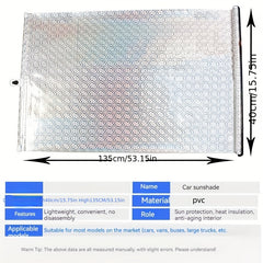 Car Automatic Roll-up Sunshade Curtain Heat Insulation Front Retractable