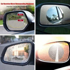 2 Pcs Car Rearview Mirror Rainproof Anti-Fog Protective Film