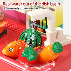 Kids Kitchen Toy Set with Water Spray Sound