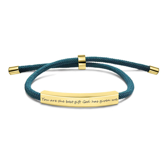 Personalized Stainless Steel Pet Name Bracelet