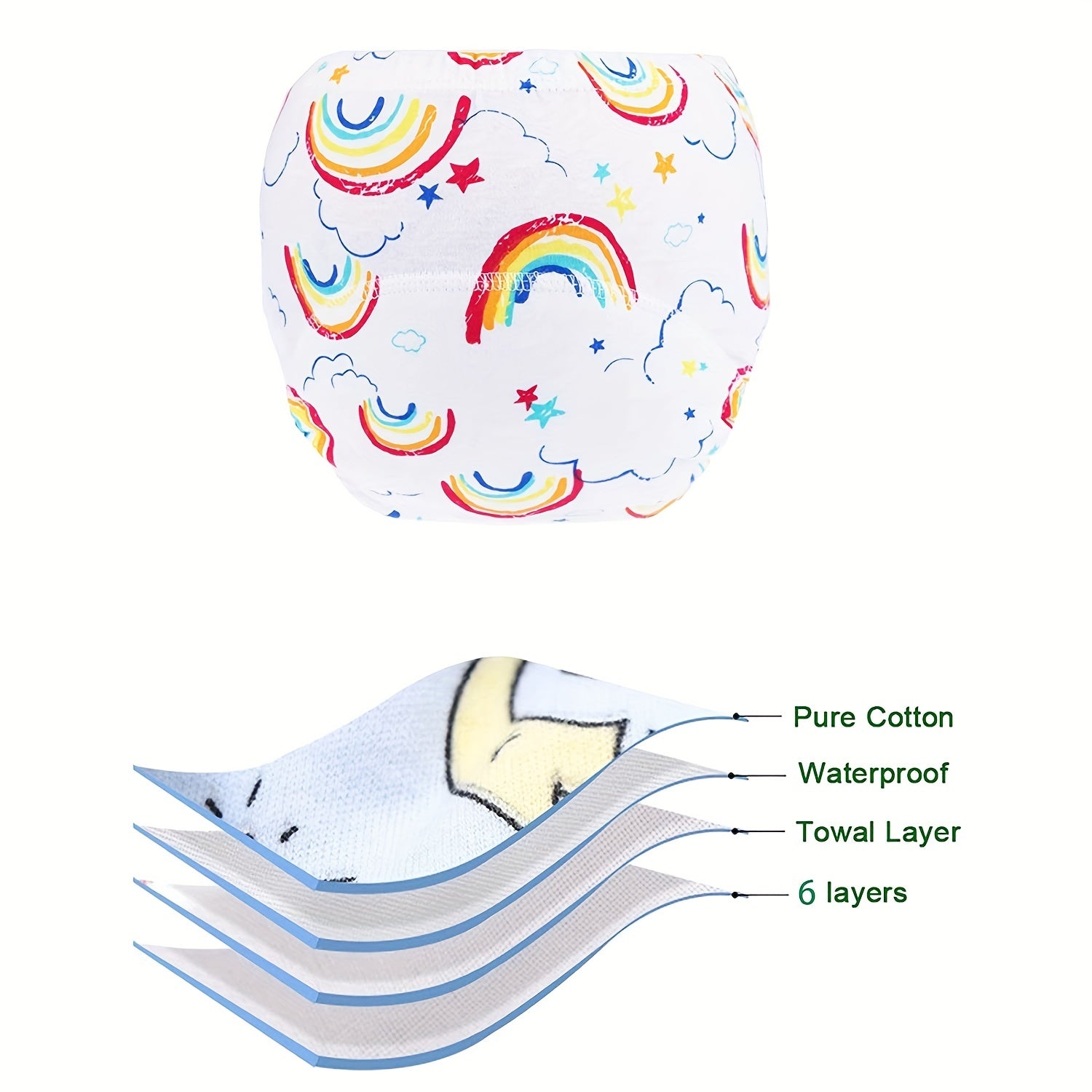 Baby Cotton Training Pants Toddler Potty Training Underwear