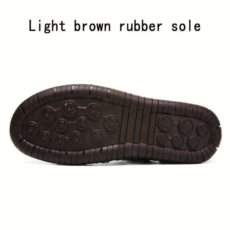 Men's Leather Sandals Retro Breathable Slippers