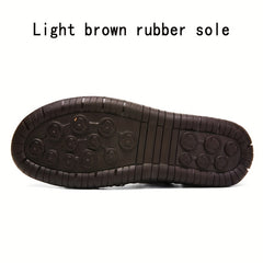 Men's Leather Sandals Retro Breathable Slippers
