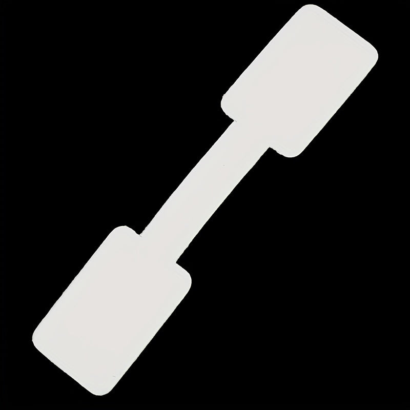 50-100pcs Blank Tag Necklace Ring Jewelry Coated Paper Sticker Tag