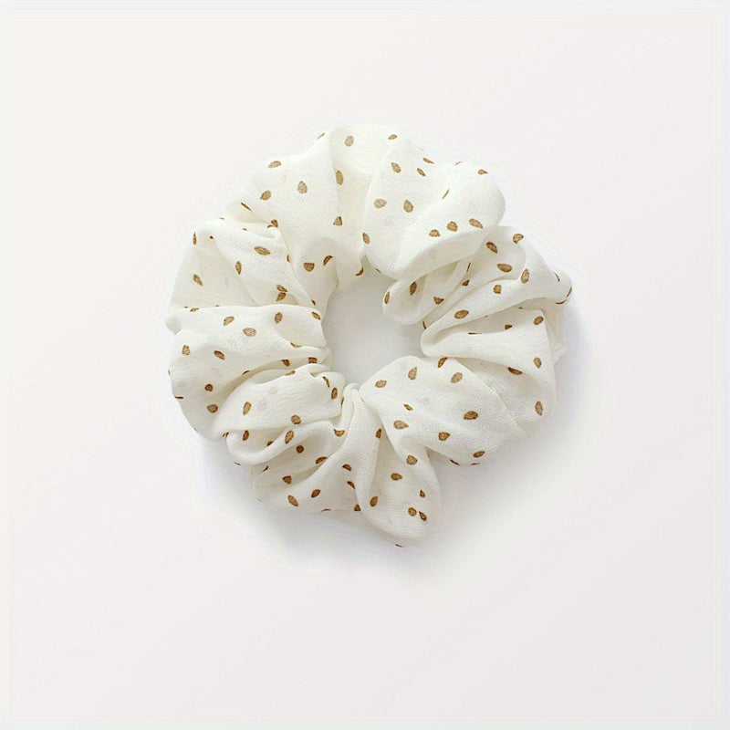 Polka Dot Scrunchies Hair Tie Large Hair Rope Style Hair Ring Ponytail Holder