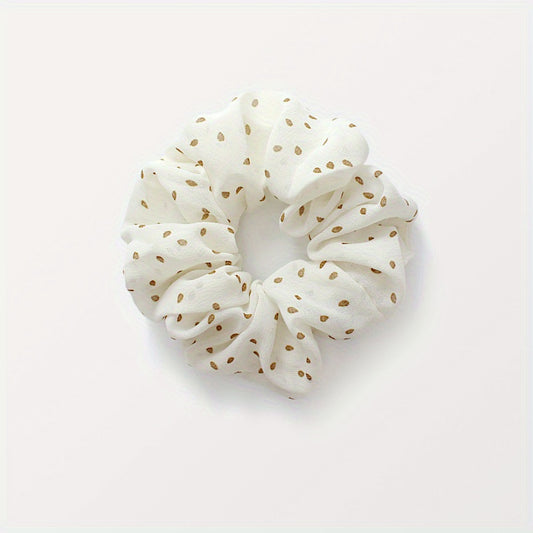 Polka Dot Scrunchies Hair Tie Large Hair Rope Style Hair Ring Ponytail Holder