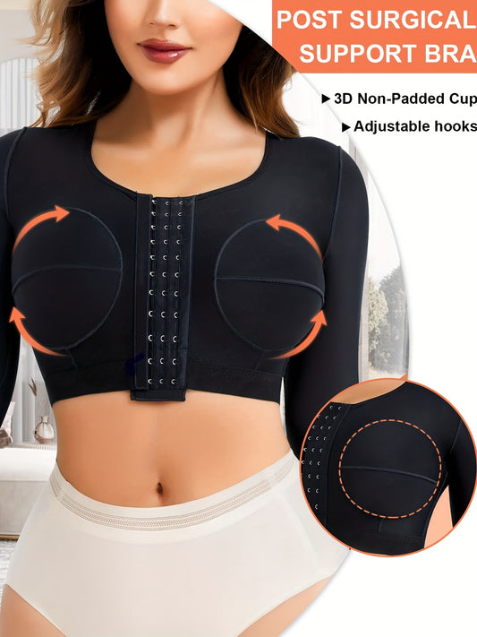 Women's Arm Shaping Compression Top With Bra Posture Corrector