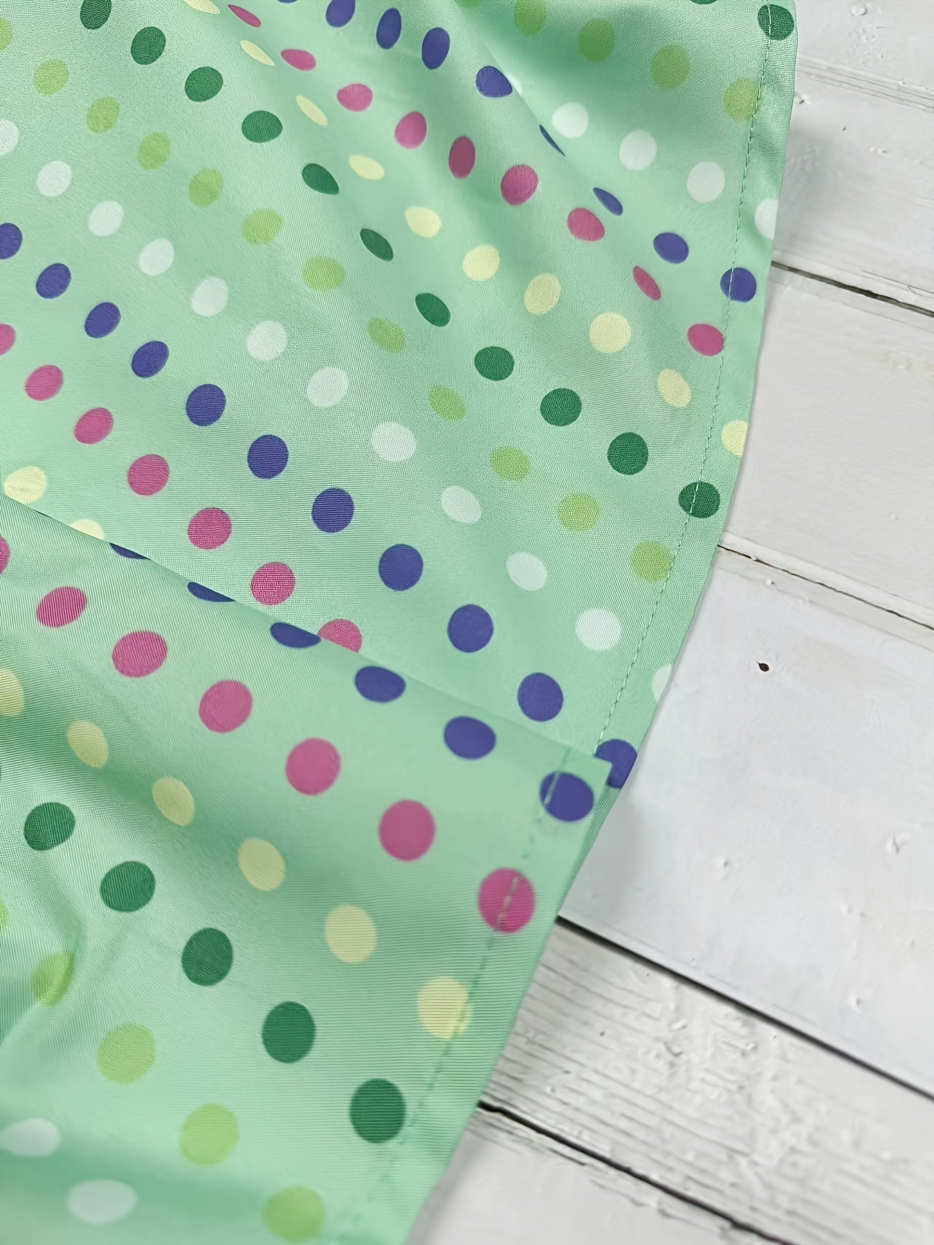  Colorful Dot Print Mermaid Skirt