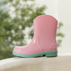Waterproof Rain Boots Platform Mid Calf Boots