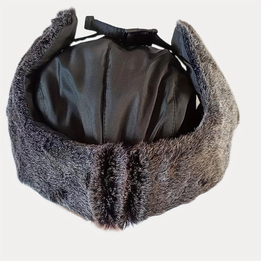 Cotton Winter Hat with Earflaps