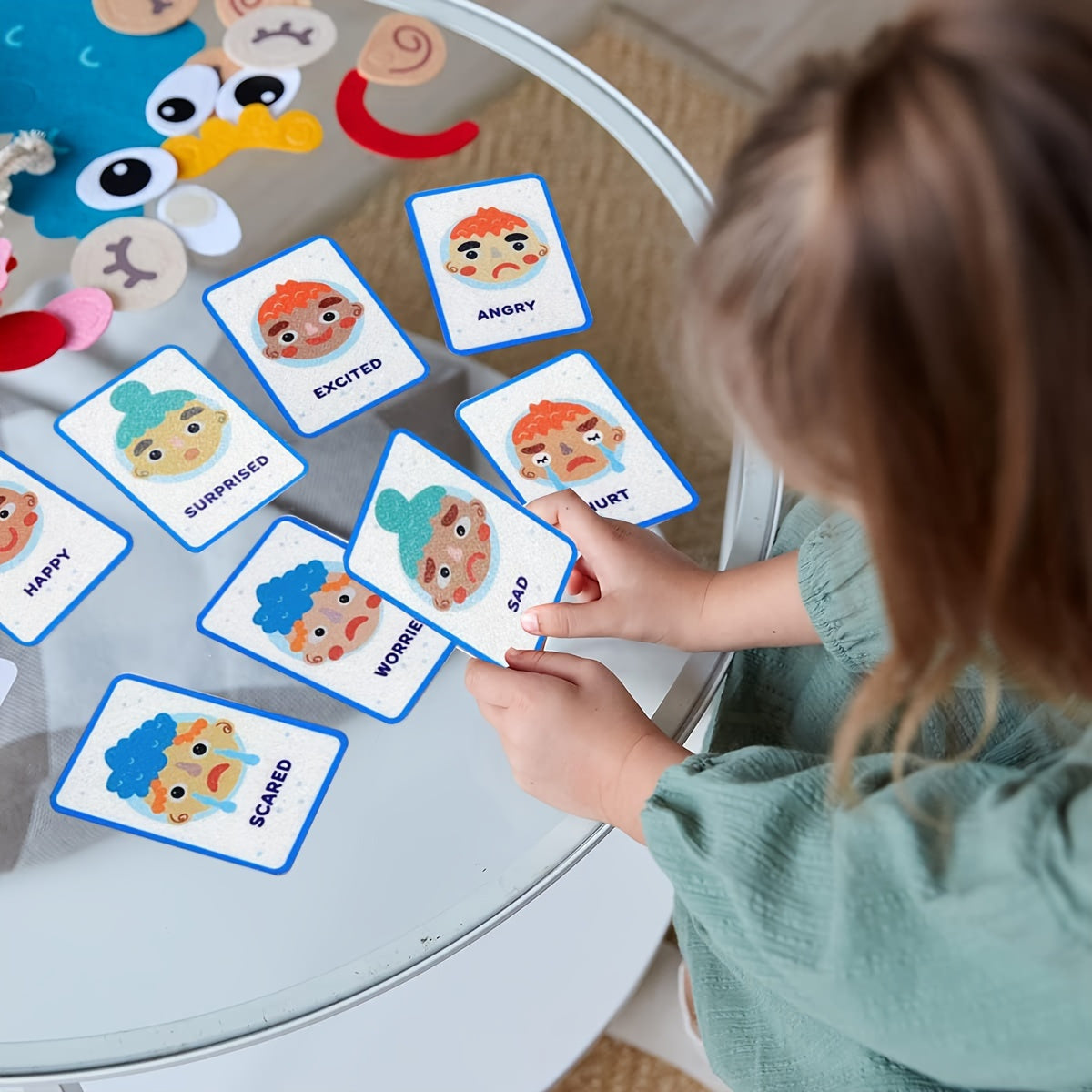 Emotional Cards Family Classroom SEL Activity Toys