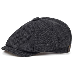 Men's Checkered Newsboy Cap