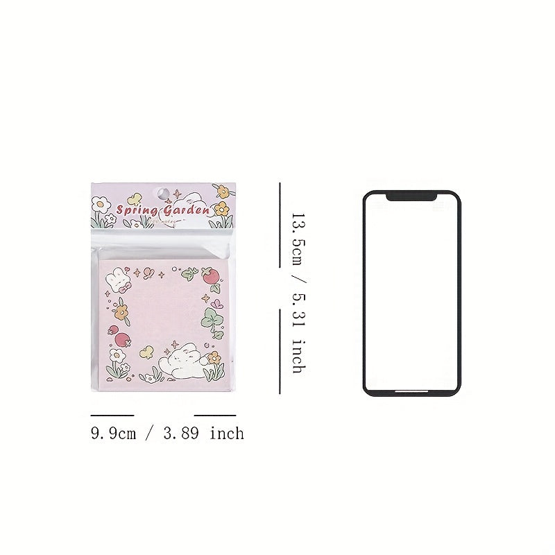 Spring Garden Series Sticky Notes 100 Sheets 13.5x9.5cm