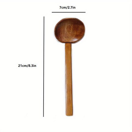 Solid Wood Ramen Spoon Leaky Soup Spoon 21 08cm