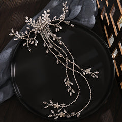 Crystal Bride Wedding Hair Comb Leaf Bridal Headpieces