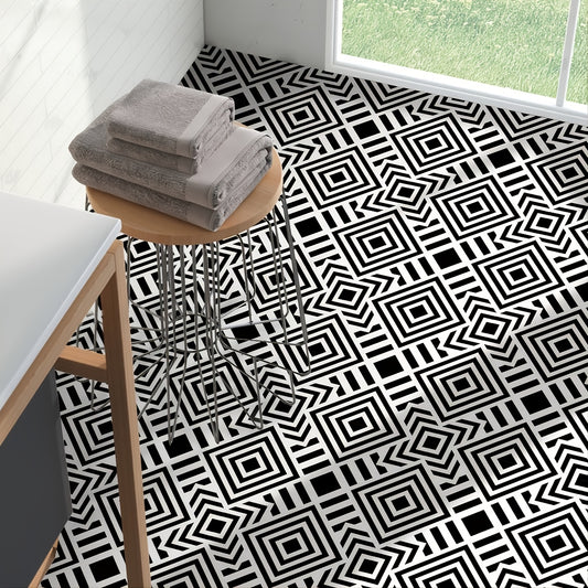 9pcs Waterproof Non Slip Tile Stickers - Transform Your Floors