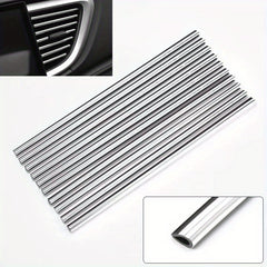 10PCS Car Air Conditioner Outlet Decorative U Shape Moulding Trim Strips