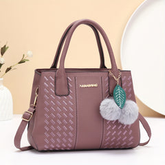 Plaid Tote Bag for Women with Adjustable Strap and Zipper Closure