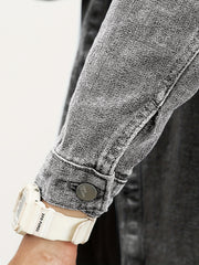 Men's Casual Denim Jacket Button Up Street Style
