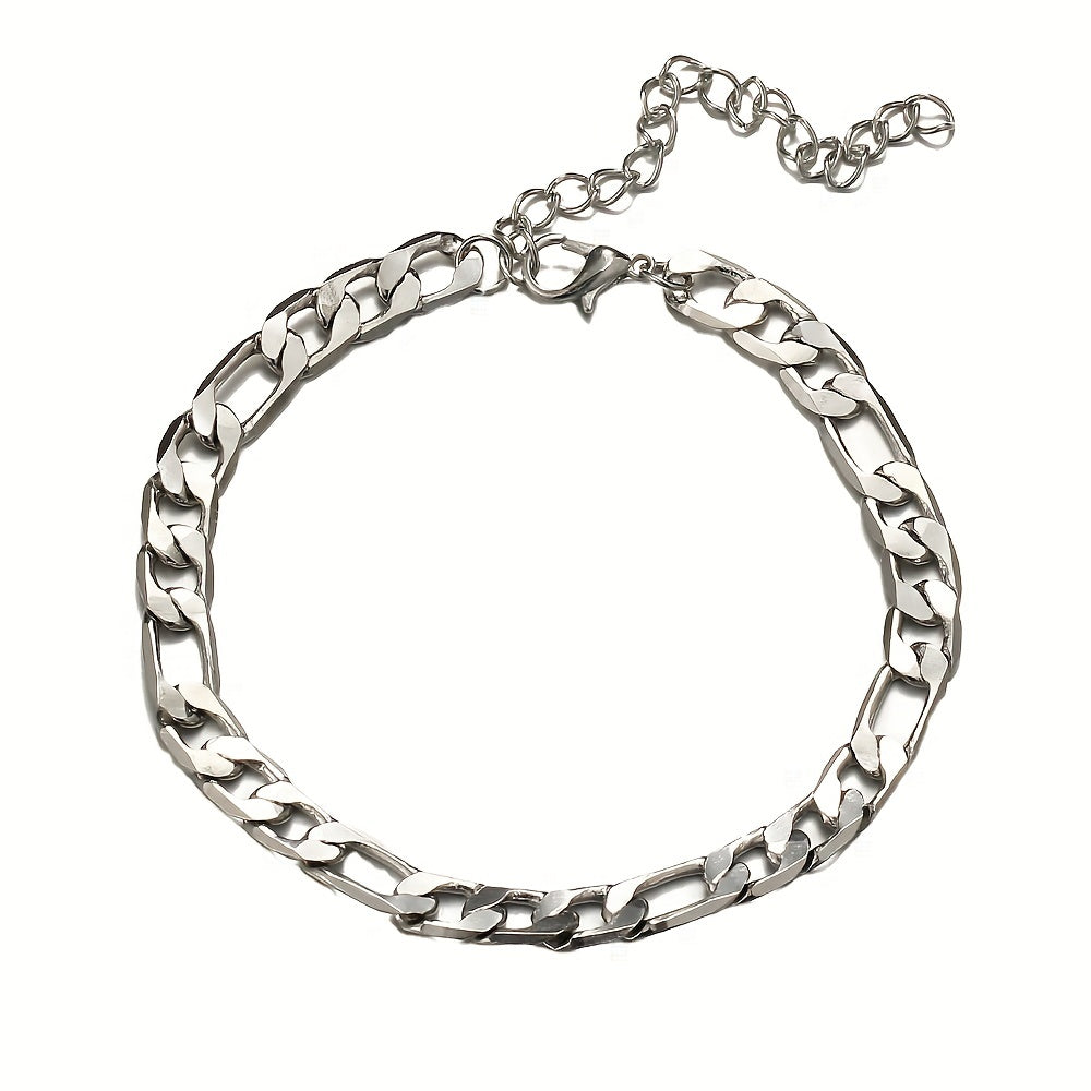 Golden Silvery Beach Anklet