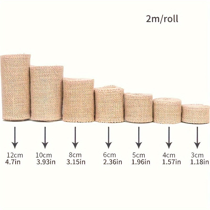 Natural Jute Roll DIY Craft Twine Strip Christmas Wedding Decor