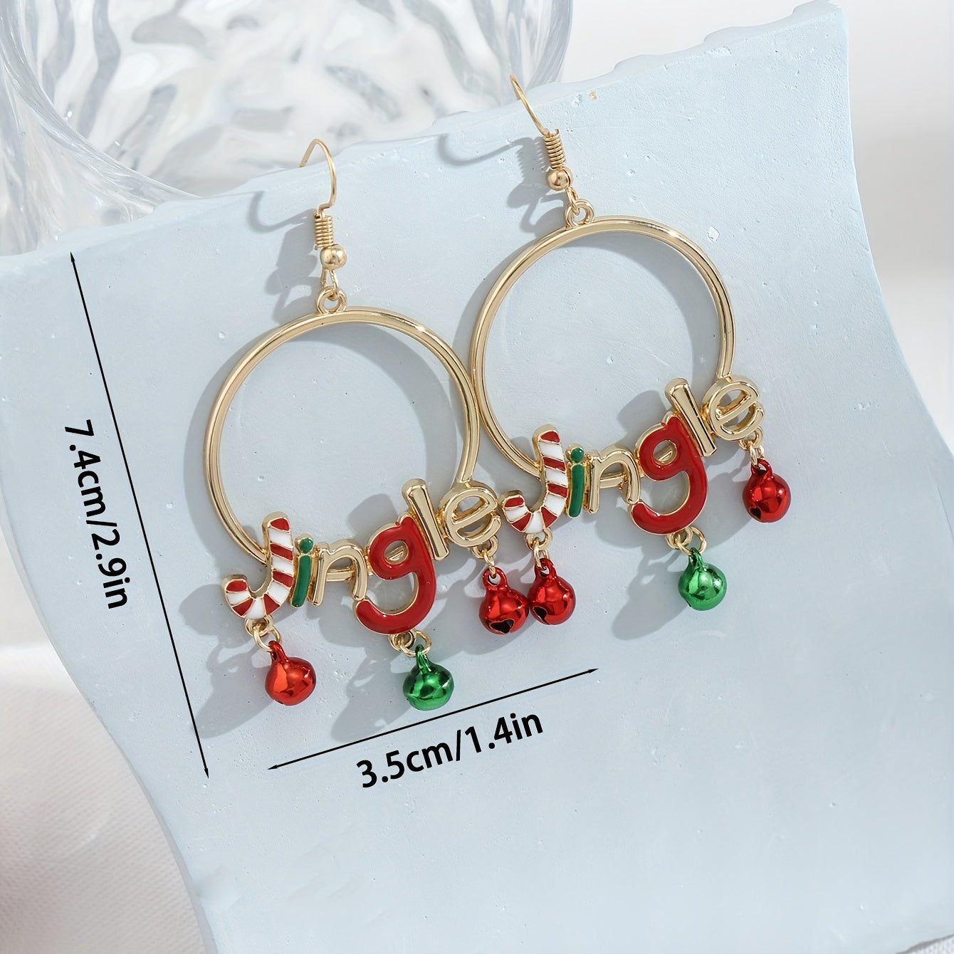 Christmas Bell Earrings - Lovely Holiday Gift for Her