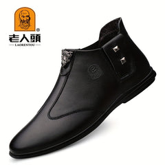 Men's Chelsea Boots With Fuzzy Lining