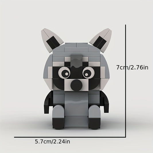 119pcs Raccoon Building Block Model Birthday Gift