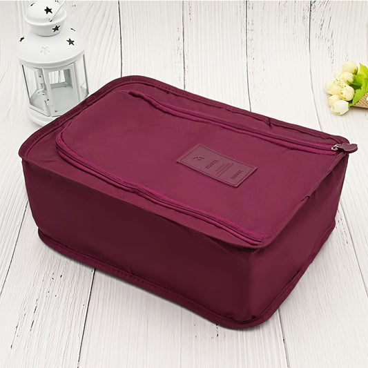 Portable Folding Shoe Storage Bag for Travel, 11.8 x 8.2 x 4.7 Inches