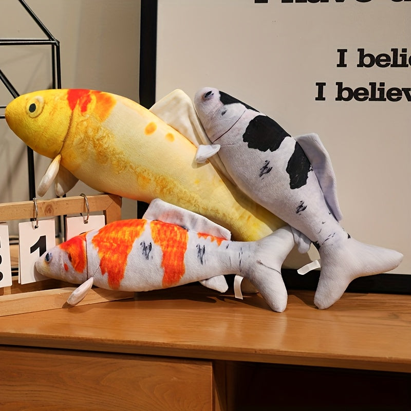 Fun Fish Plush Doll Soft Simulation Fish Plush Stuffed Animal Toy