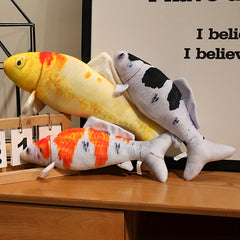 Fun Fish Plush Doll Soft Simulation Fish Plush Stuffed Animal Toy