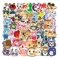 50PCS Cartoon Animal Stickers Waterproof Decorative Water Cup Tablets