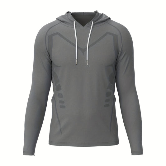 Solid Hoodie Sweatshirt for Men Outdoor Activities