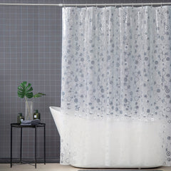 3D Circle Pattern Shower Curtain Heavy Waterproof, Rust-Proof